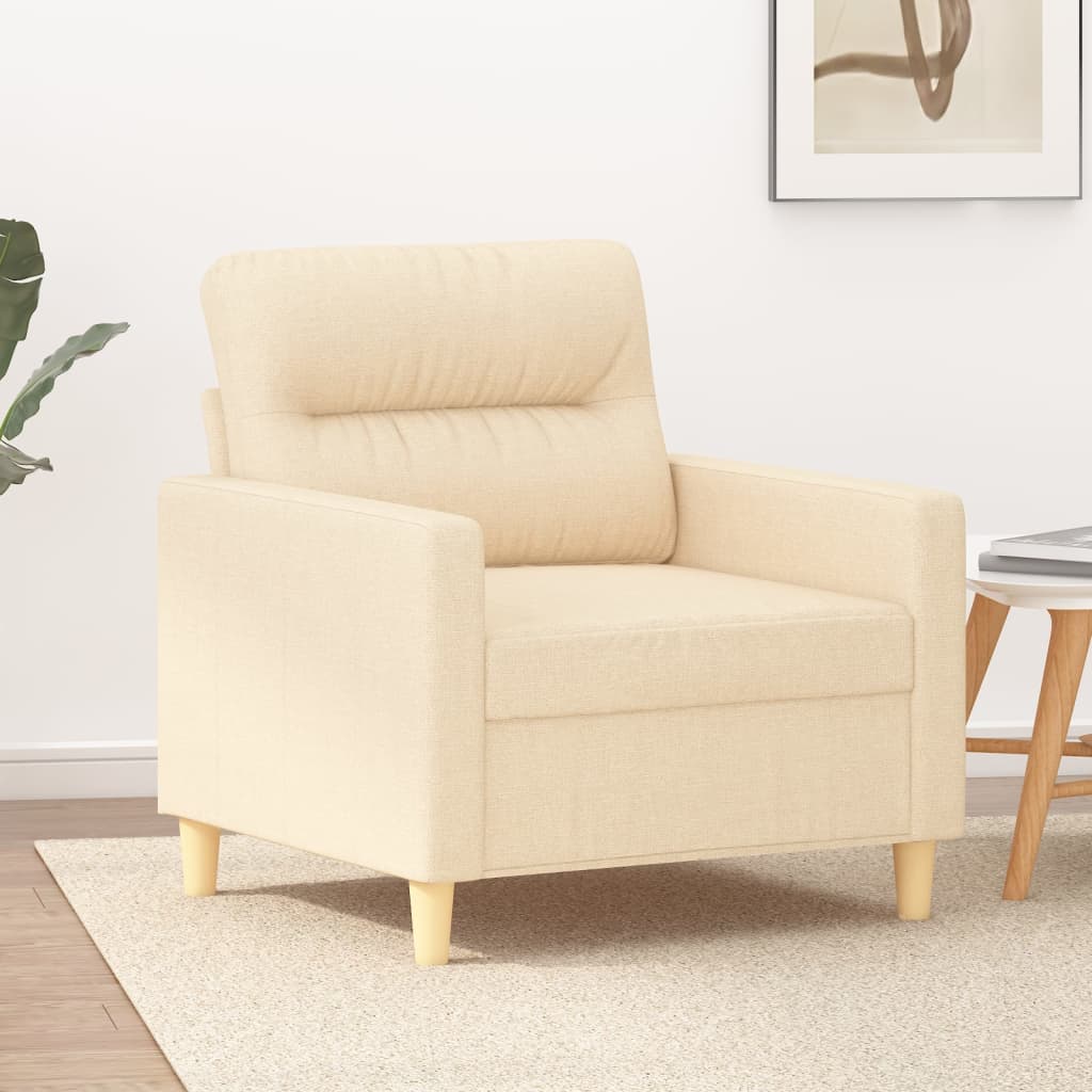 1-Sitzer-Sofa Creme 60 cm Stoff-1
