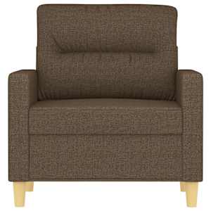 vidaXL Krėslas, rudos spalvos, 60cm, audinys