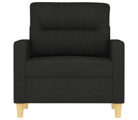 vidaXL Fauteuil 60 cm stof zwart