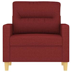 vidaXL Krėslas, raudonojo vyno spalvos, 60cm, audinys