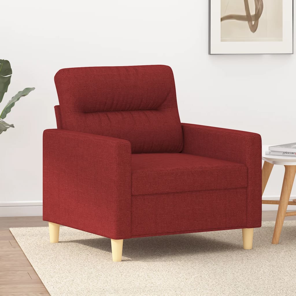 1-Sitzer-Sofa Weinrot 60 cm Stoff | Stepinfit.de