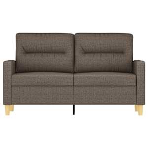 vidaXL Dvivietė sofa, taupe spalvos, 120cm, audinys