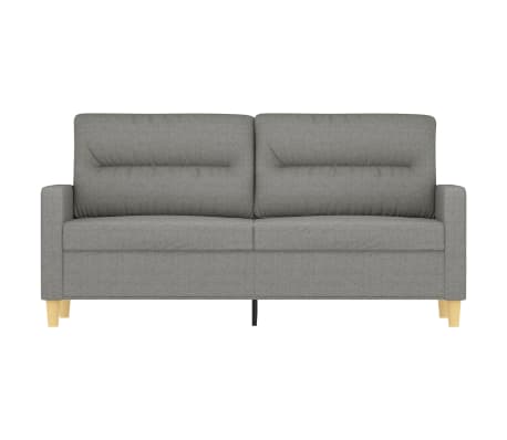 vidaXL 2-Seater Sofa Dark Gray 55.1" Fabric