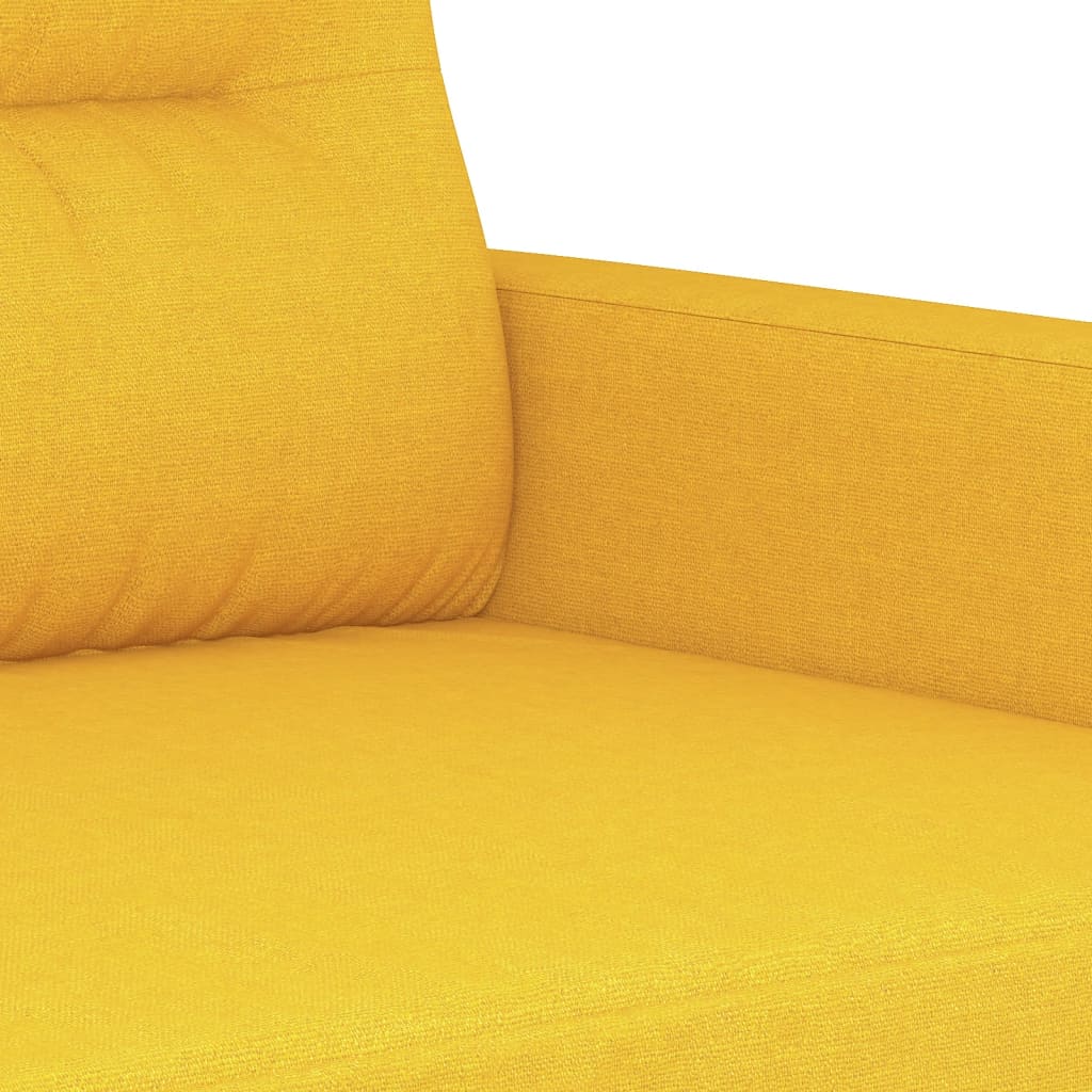 2-Sitzer-Sofa Hellgelb 140 cm Stoff | Stepinfit.de