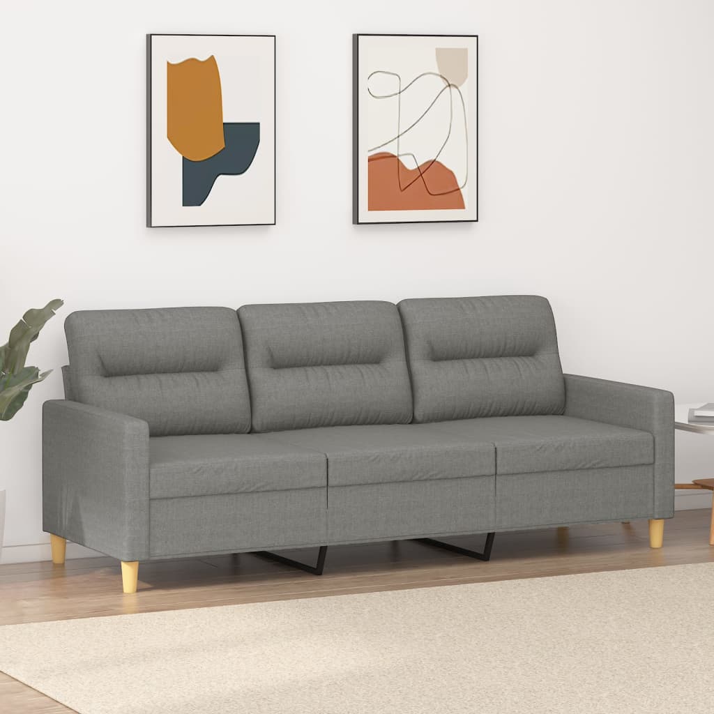 3-Sitzer-Sofa Dunkelgrau 180 cm Stoff kaufen