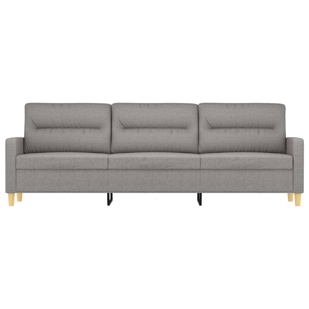 vidaXL 3-Sitzer-Sofa Hellgrau 210 cm Stoff