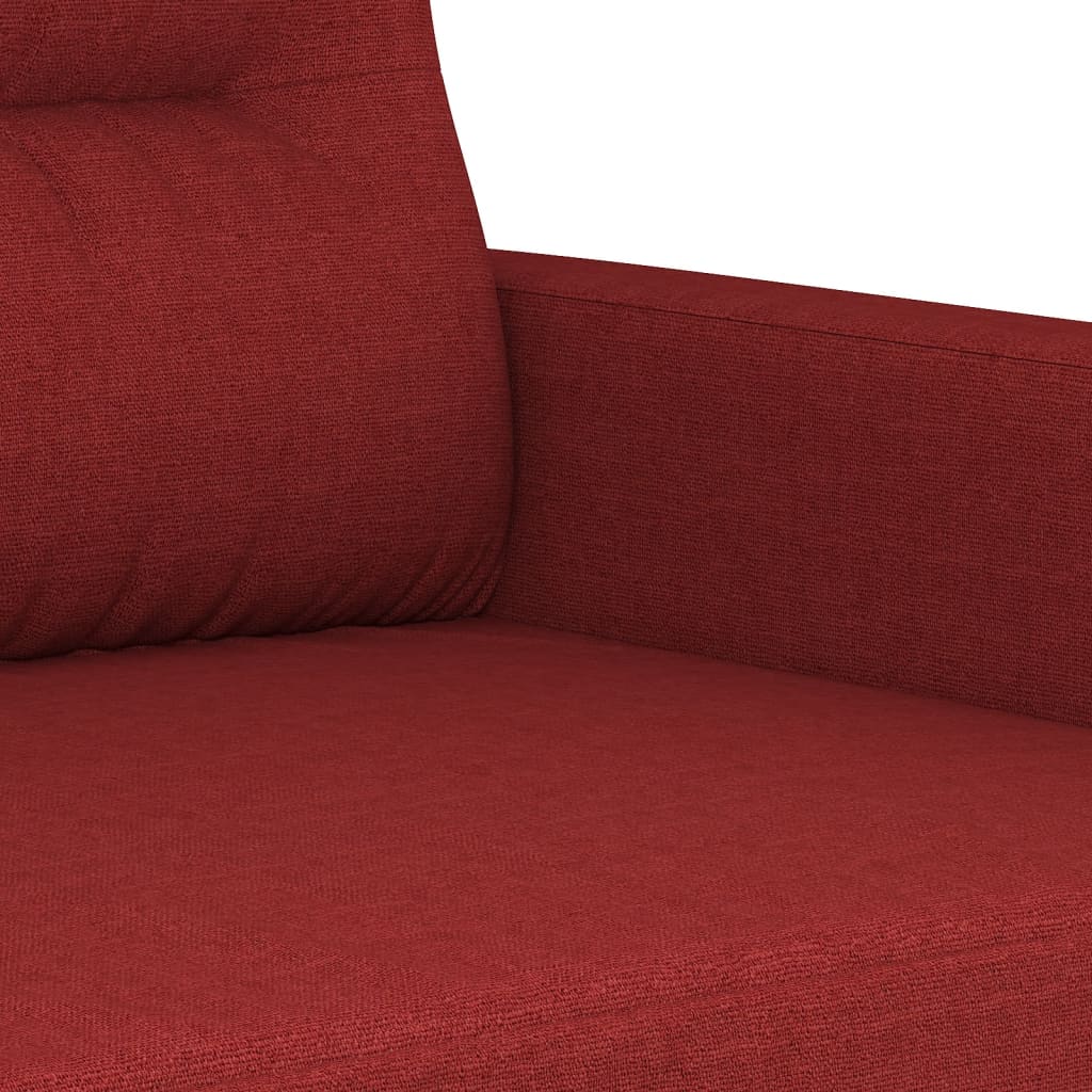 3-Sitzer-Sofa Weinrot 210 cm Stoff | Stepinfit.de