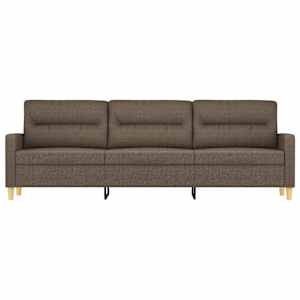 vidaXL Trivietė sofa, taupe spalvos, 180cm, audinys