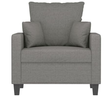 vidaXL Jednomiestna pohovka, tmavosiv&aacute; 60 cm, l&aacute;tka