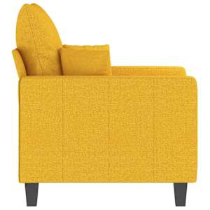 Křeslo světle žluté 60 cm textil - obrázek 4