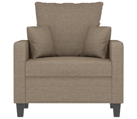 vidaXL Krėslas, taupe spalvos, 60cm, audinys