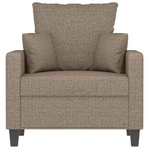 vidaXL Krėslas, taupe spalvos, 60cm, audinys