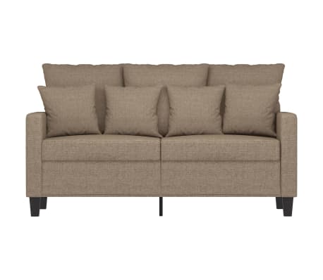 vidaXL Dvivietė sofa, taupe spalvos, 120cm, audinys
