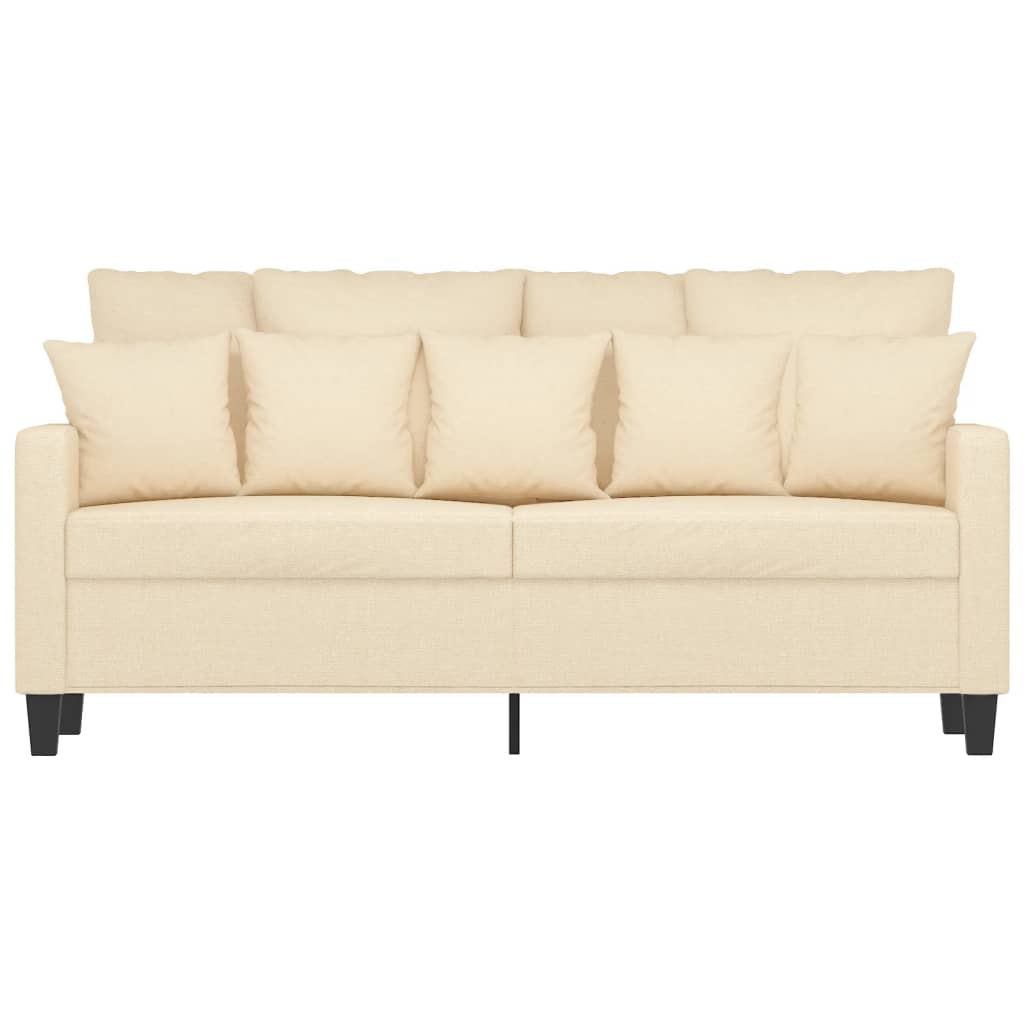 2-Sitzer-Sofa Creme 140 cm Stoff | Stepinfit.de