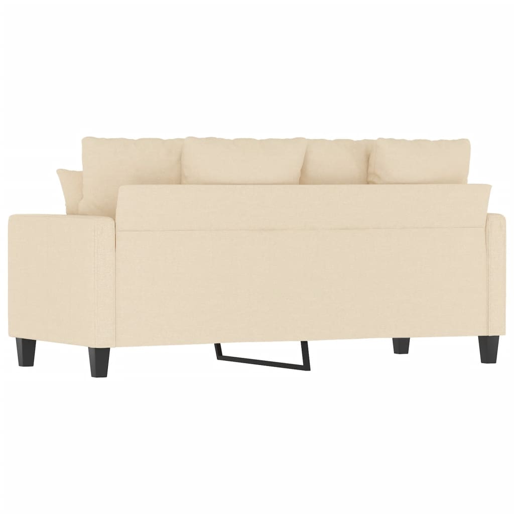 2-Sitzer-Sofa Creme 140 cm Stoff | Stepinfit.de