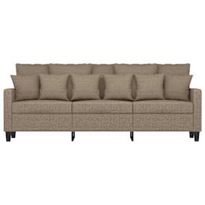 vidaXL Trivietė sofa, taupe spalvos, 180cm, audinys