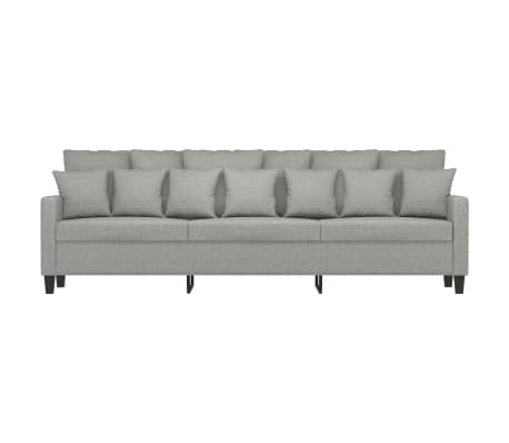 vidaXL 3-Seater Sofa Light Gray 82.7" Fabric