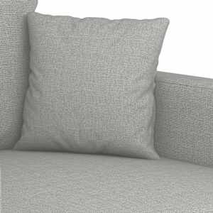 3místná pohovka světle šedá 210 cm textil - obrázek 6