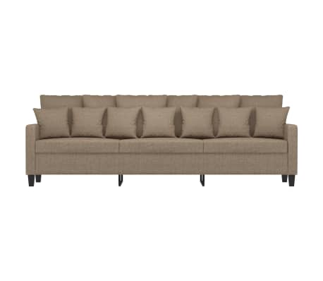 vidaXL Trivietė sofa, taupe spalvos, 180cm, audinys