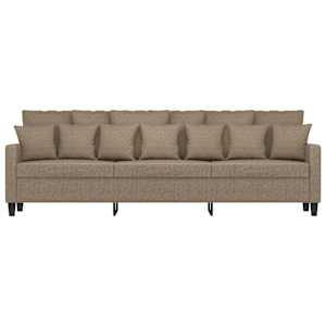 vidaXL Trivietė sofa, taupe spalvos, 180cm, audinys