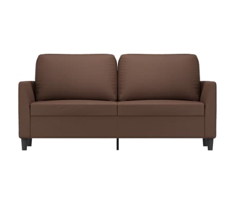 vidaXL 2-personers sofa 140 cm kunstlæder brun