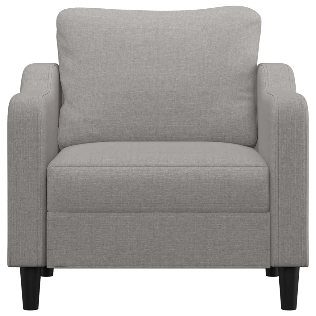 vidaXL Fauteuil Gris clair 60 cm Tissu