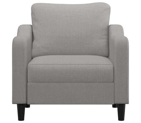 vidaXL Fauteuil Gris clair 60 cm Tissu