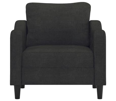 vidaXL Fauteuil Noir 60 cm Tissu