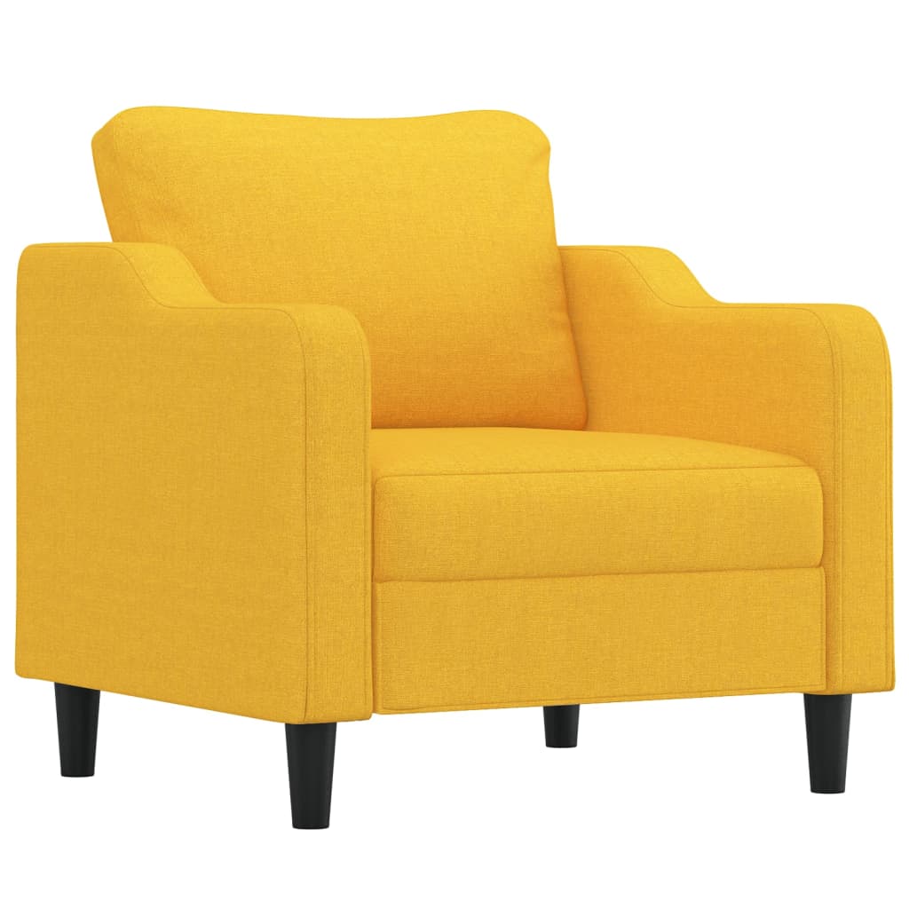 1-Sitzer-Sofa Hellgelb 60 cm Stoff