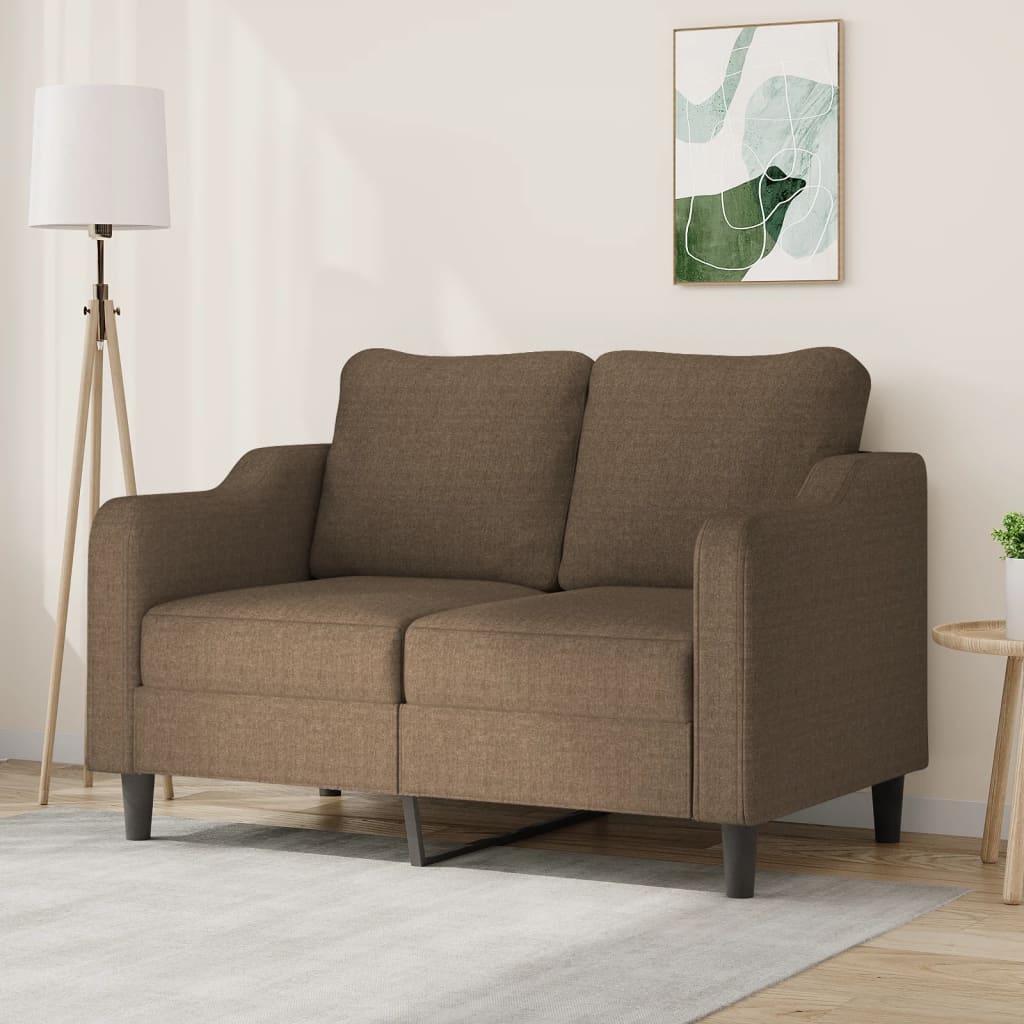 masser Sprog har 2-personers sofa 120 cm stof brun - Manillo.dk