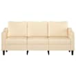 Canapé 3 Places En Tissu Taupe 180 Cm - Confort Et Design Moderne Pour Votre Salon