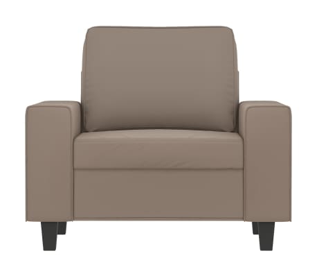 vidaXL Krėslas, taupe spalvos, 60cm, mikropluo&scaron;to audinys