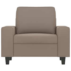 vidaXL Krėslas, taupe spalvos, 60cm, mikropluo&scaron;to audinys