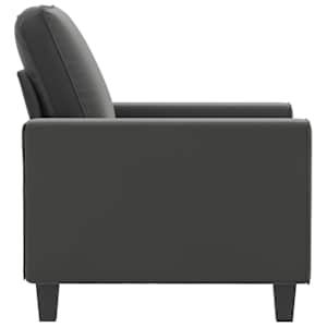 Křeslo tmavě šedé 60 cm tkanina z mikrovlákna - obrázek 4
