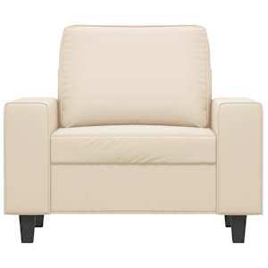vidaXL Fauteuil 60 cm microvezelstof beige