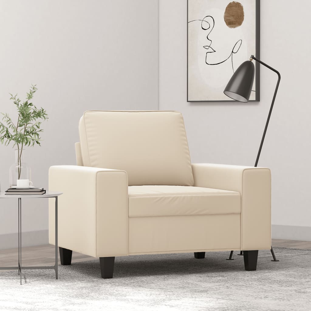 1-Sitzer-Sofa Beige 60 cm Mikrofasergewebe | Stepinfit.de