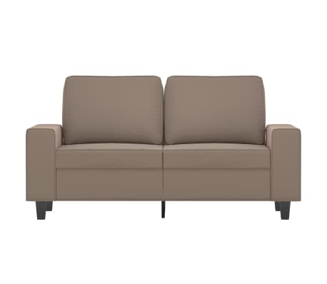vidaXL 2-personers sofa 120 cm mikrofiberstof gråbrun