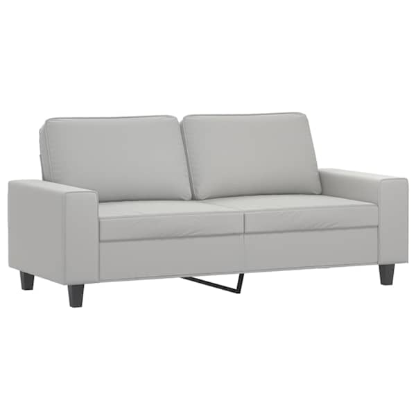 vidaXL 2-kohaline diivan, helehall, 140 cm, mikrofiiber, kangas