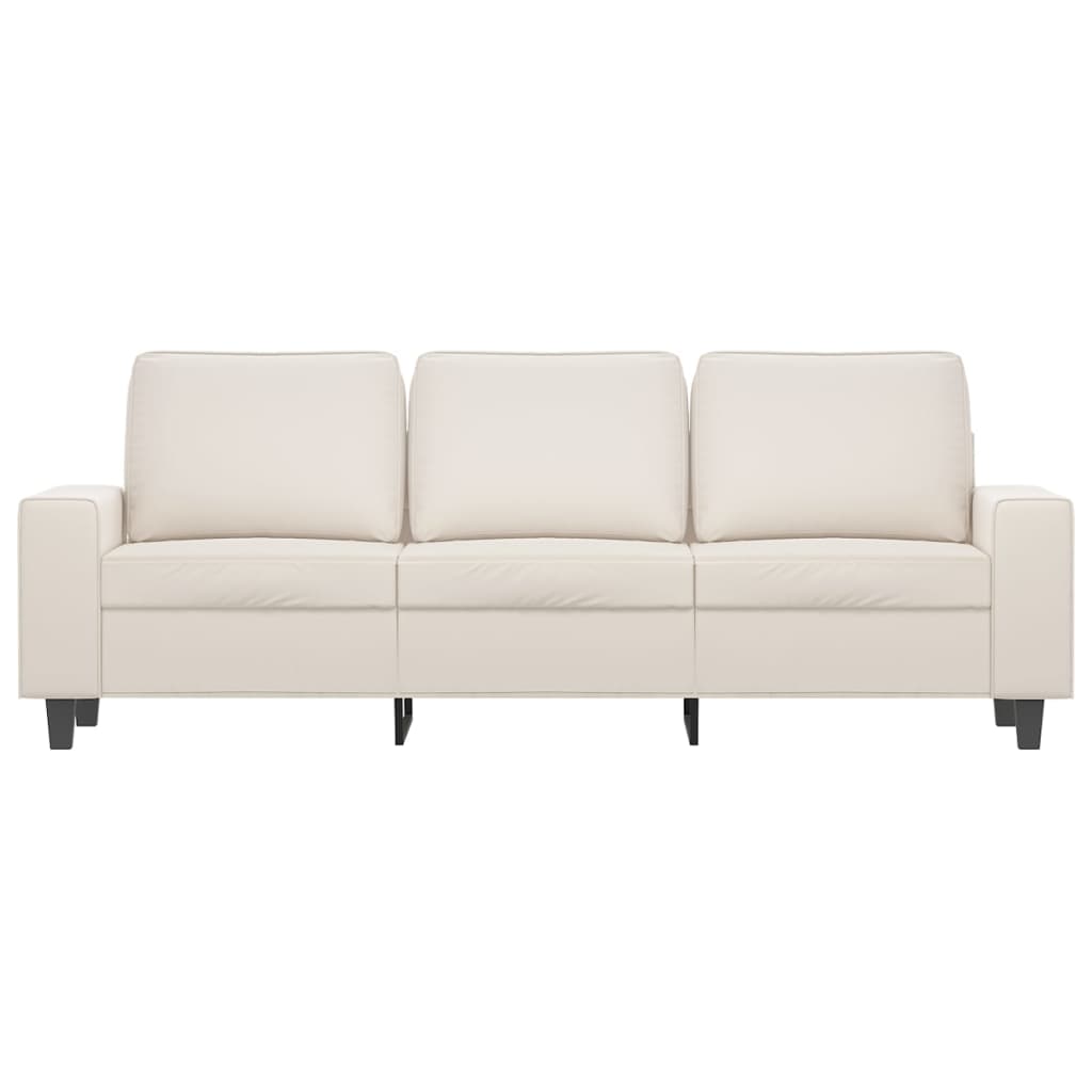 3-Sitzer-Sofa Beige 180 cm Mikrofasergewebe | Stepinfit