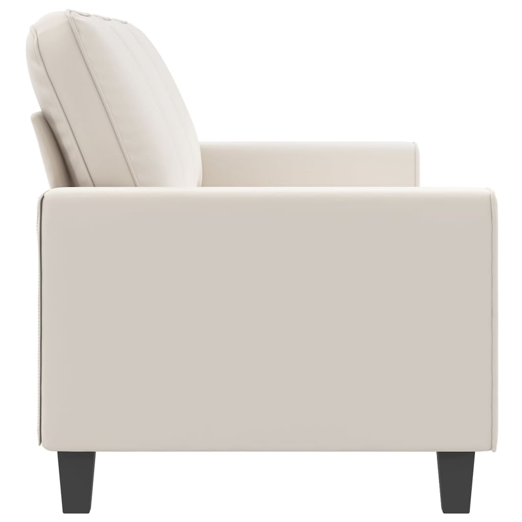 3-Sitzer-Sofa Beige 210 cm Mikrofasergewebe | Stepinfit