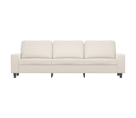 vidaXL Trosjed Bež 210 cm od mikrovlakana