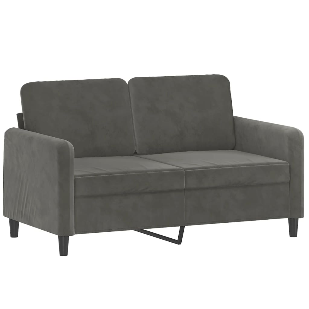 VidaXL 2-Seater Sofa Dark Gray 47.2 Velvet