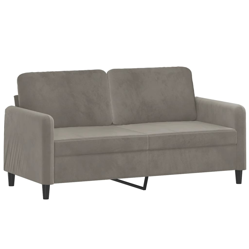 VidaXL 2-Seater Sofa Light Gray 55.1 Velvet