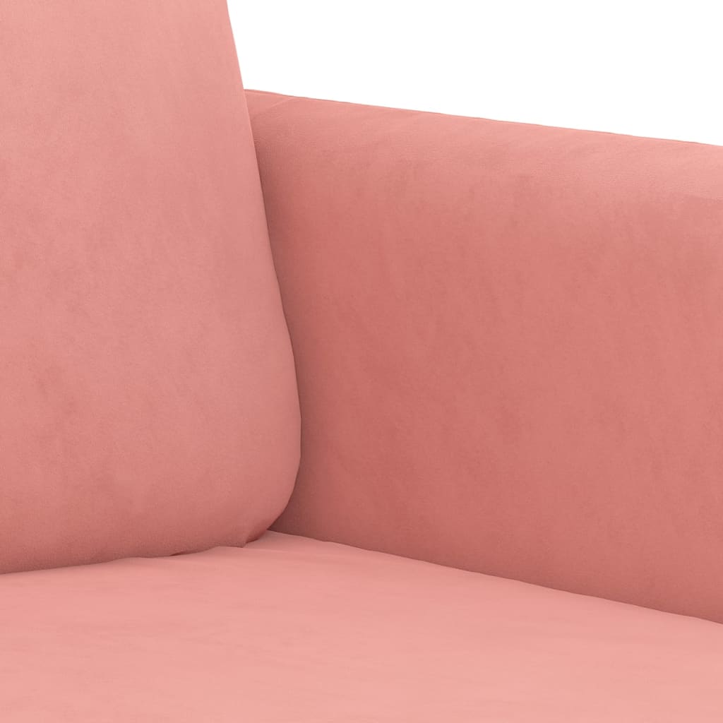 Trivietė sofa, rožinės spalvos, 210cm, audinys | Stepinfit.lt