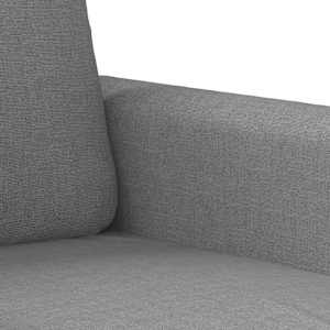Křeslo světle šedé 60 cm textil - obrázek 6