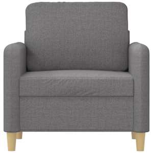 vidaXL Sofa Chair Light Grey 60 cm Fabric