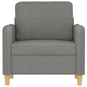 Křeslo tmavě šedé 60 cm textil - obrázek 3