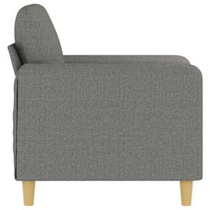 Křeslo tmavě šedé 60 cm textil - obrázek 4
