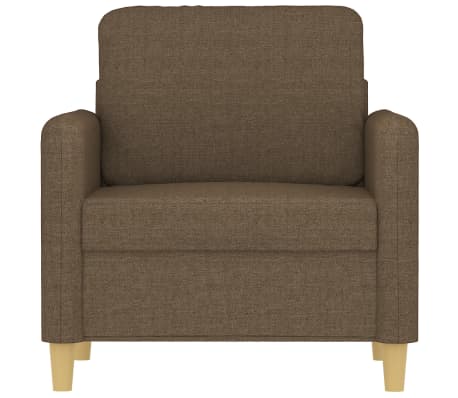 vidaXL Krėslas, rudos spalvos, 60cm, audinys