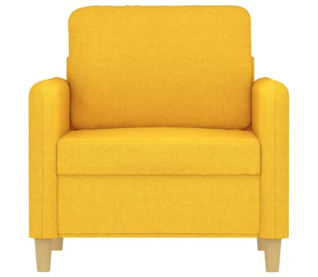 vidaXL Krėslas, &scaron;viesiai geltonos spalvos, 60cm, audinys